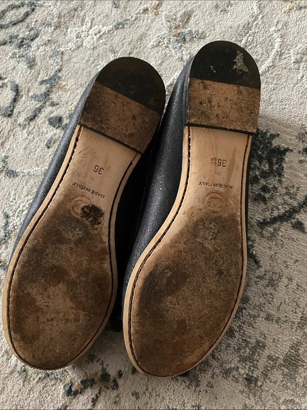 CHANEL Black Leather CC Logo Loafers for Women size 6 - Picture 3 of 3